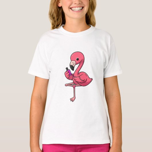 Nagelstudio Flamingo Kids T-shirt (Voorkant)