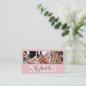 Nagelstudio Fotografie Typografie Visitekaartje (Staand voorkant)