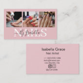 Nagelstudio Fotografie Typografie Visitekaartje (Voorkant / Achterkant)