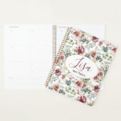 Nagelstudio gepersonaliseerde bloemen planner  (Display)
