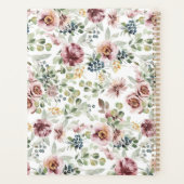 Nagelstudio gepersonaliseerde bloemen planner  (Achterkant)