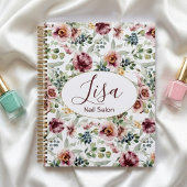 Nagelstudio gepersonaliseerde bloemen planner