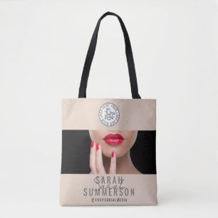 Nagelstudio Logo Sociale Media Tote Bag