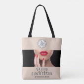 Nagelstudio Logo Sociale Media Tote Bag (Achterkant)
