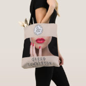 Nagelstudio Logo Sociale Media Tote Bag (Dichtbij)