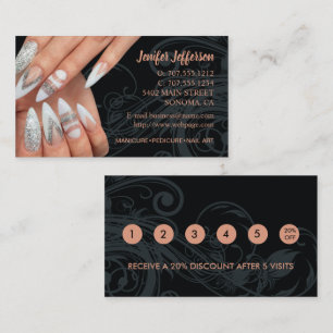 Nagelstudio Loyalty Korting Zakelijke Kaart