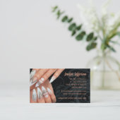 Nagelstudio Loyalty Korting Zakelijke Kaart (Staand voorkant)