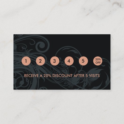 Nagelstudio Loyalty Korting Zakelijke Kaart (Achterkant)