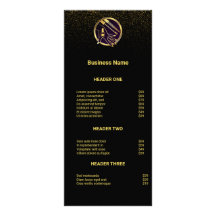 Nagelstudio Manicuriste Modern Zwart Goud Prijslij