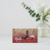 Nagelstudio Moderne Nagelstyliste Visitekaartje (Staand voorkant)