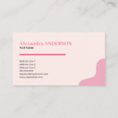 Nagelstudio - Roze Visitekaartje (Achterkant)