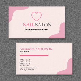 Nagelstudio - Roze Visitekaartje