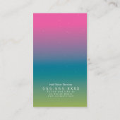 Nagelstudio Schoonheidskunstenaar QR-code Gradiënt Visitekaartje (Achterkant)