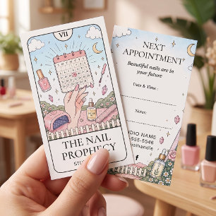 Nagelstudio Tarot Afspraak Herinneringskaart Visitekaartje