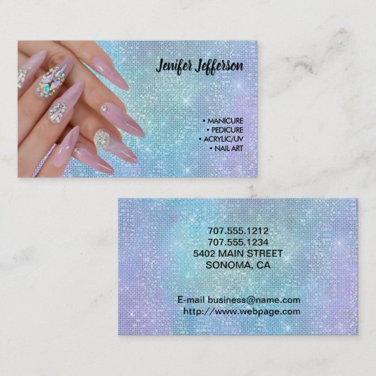 Nagelstudio Visitekaartje Klantenkaartje (Voorkant / Achterkant)