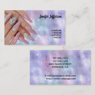Nagelstudio Zakelijke Kaart Klantenkaartje