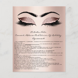 Nagelstylist Aansprakelijkheidsverklaring Rose Blu Flyer