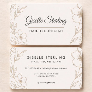 Nagelstylist Bloem Visitekaartje