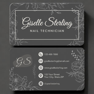 Nagelstylist Bloem Visitekaartje
