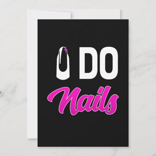 Nagelstylist Doet Nails Kaart (Voorkant)