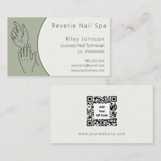 Nagelstylist Gecertificeerd Nagelstylist Visitekaa Visitekaartje