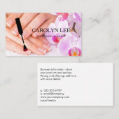 Nagelstylist | Gemanicuurde handen Visitekaartje (Voorkant / Achterkant)