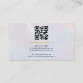 Nagelstylist Holografisch Visitekaartje (Achterkant)