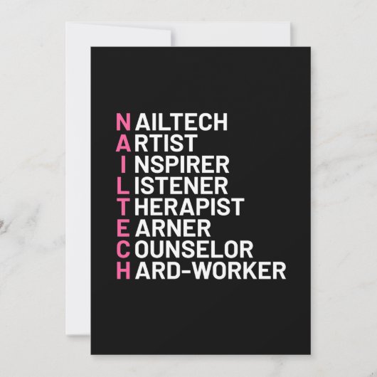 Nagelstylist Inspirator Kaart (Voorkant)