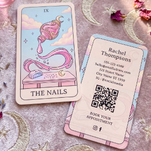 Nagelstylist Mystic Tarot Visitekaartje