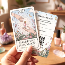 Nagelstylist Mystieke Tarot Zakelijke Kaart