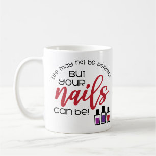 Nagelstylist Nagel Tech Cosmetoloog Manicure Salon Koffiemok