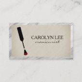 Nagelstylist | Nagellakkwast Visitekaartje (Voorkant)