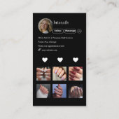 Nagelstylist QR-code Visitekaartje (Achterkant)