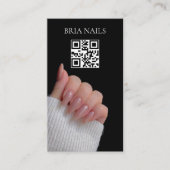 Nagelstylist QR-code Visitekaartje (Voorkant)