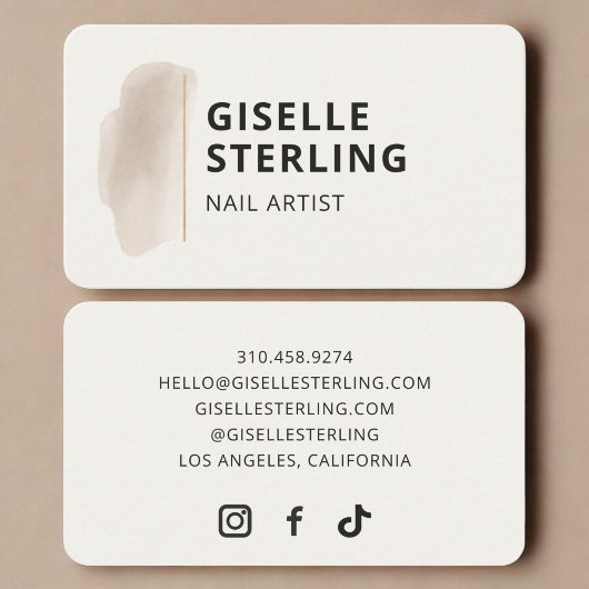 Nagelstylist visitekaartje