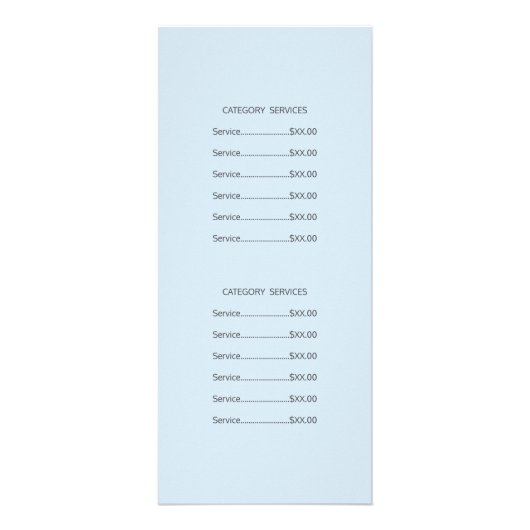 Nagelstylist Voetverzorger Nagelstudio Diensten Reclamekaart (Achterkant)