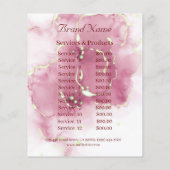 Nagelstylist zakelijke flyer (Achterkant)