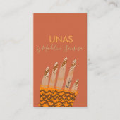 Nagelstyliste Handgetekende Visitekaart Visitekaartje (Voorkant)