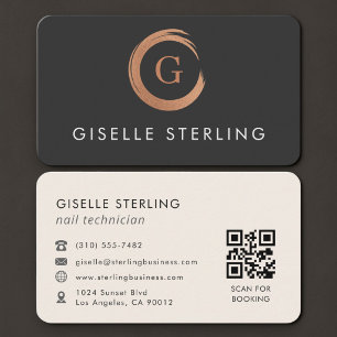 Nagelstyliste QR-code Visitekaartje