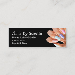 Nagelstyliste Schoonheid Mini Visitekaartjes