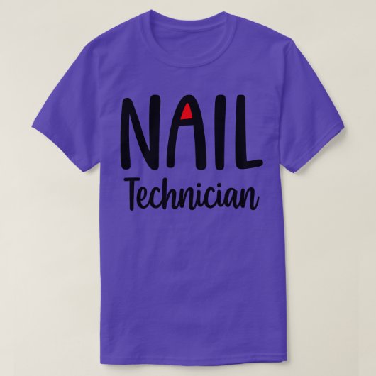 Nageltechnicus 1 t-shirt (Design voorkant)