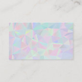 nageltechnicus | geometrische iriserende achtergro visitekaartje (Achterkant)