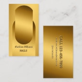 Nageltechnicus Golden Visitekaartje (Voorkant / Achterkant)