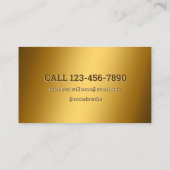 Nageltechnicus Golden Visitekaartje (Achterkant)