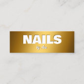 Nageltechnicus Google Maps QR Mini Visitekaartje (Voorkant)