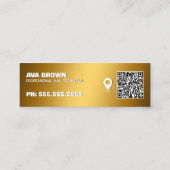 Nageltechnicus Google Maps QR Mini Visitekaartje (Achterkant)