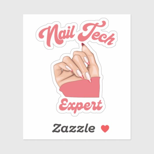 Nageltechnicus logo sticker (Vel)