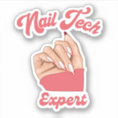 Nageltechnicus logo sticker (Voorkant)