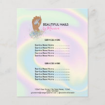 Nageltechnicus Mani Salon Holografisch  Meisjesach