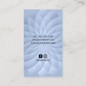 Nageltechnicus Manicurist Blue Spiral Salon SPA Visitekaartje (Achterkant)